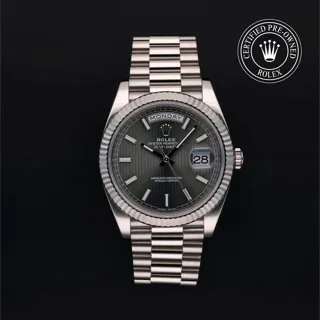 Rolex Day-Date 40 228239-0002 White gold Gray