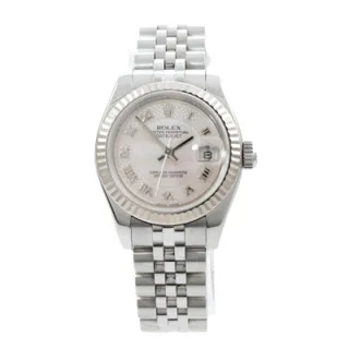 Rolex Lady-Datejust 179174 Stainless steel and 18k white gold White