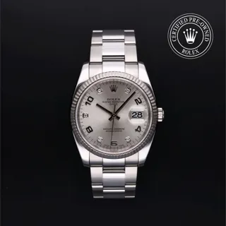 Rolex Oyster Perpetual Date 115234 Stainless steel Silver