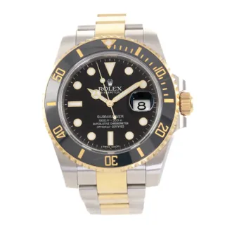 Rolex Submariner 116613LN Stainless steel and 18k yellow gold Black