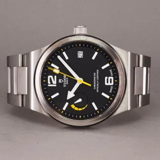 Tudor North Flag 91210N-0001 40mm Ceramic and Stainless steel Black