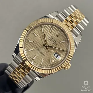 Rolex Datejust 41 126333-0022 Yellow gold and Stainless steel Champagne