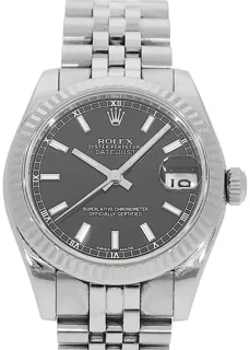 Rolex Datejust 31 178274 White gold and Stainless steel Black