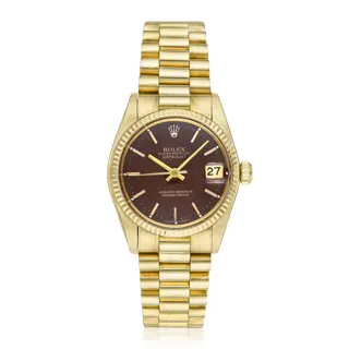 Rolex Datejust 31 6827 Yellow gold Burgundy