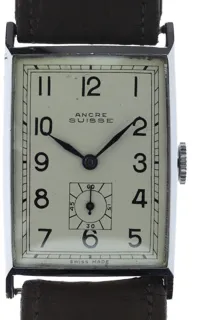 Ancre Gents rectangular Wristwatch Stainless steel Silver