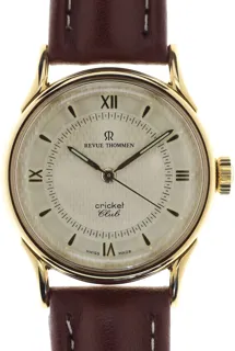 Revue Thommen Cricket 4412001 Yellow gold 2-tone silvered