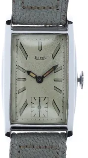 Liema Gents manual wind Wristwatch chromium-plated Nickel 2-tone silvered