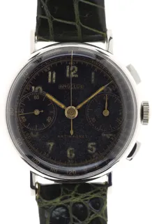 Angelus Gents Wristwatch Chronograph 217.302 Stainless steel Black