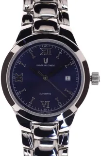 Universal Genève Ladies Automatic Classic Wristwatch 861.616 Stainless steel Blue