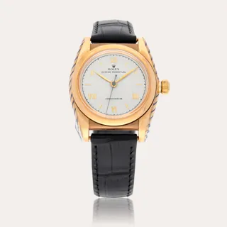 Rolex Oyster Perpetual 3131 14k yellow gold Silver