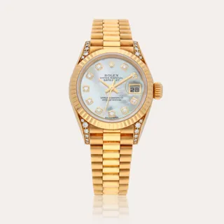 Rolex Lady-Datejust 79238 18k yellow gold White