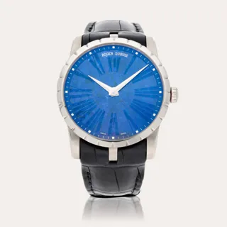 Roger Dubuis Excalibur DBEX0349 18k white gold Blue