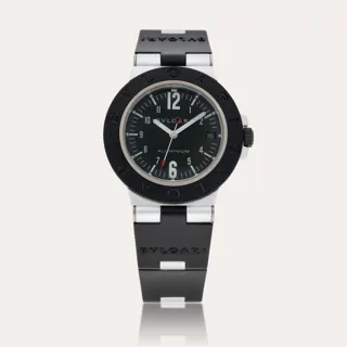 Bulgari Diagono AL 38 TA Aluminium Black