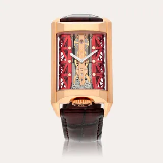 Corum Golden Bridge 313.100.55/0F02 SB02R 18k rose gold Skeletonized