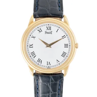 Piaget Gouverneur 90968 33mm 18k Gold White