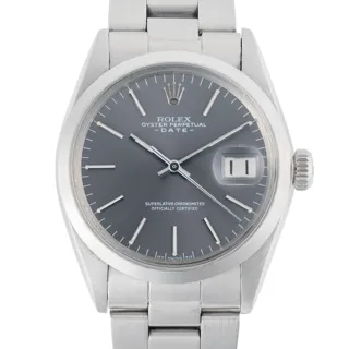 Rolex Oyster Perpetual Date 1500 34mm Stainless steel Gray