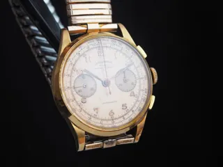 Chronographe Suisse Cie 18k Gold Cream