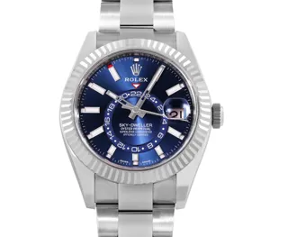 Rolex Sky-Dweller Stainless steel and 18k white gold Blue