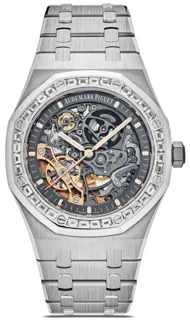 Audemars Piguet Royal Oak Openworked 18k white gold Silver