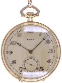 Alpina Art Deco 18k yellow gold Golden