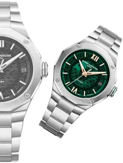 Baume & Mercier Riviera M0A10770 polished and satin-finished stainless steel green