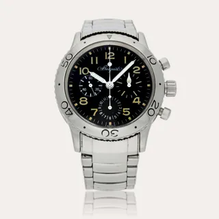 Breguet Type XX Aéronavale 3800 Stainless steel Black