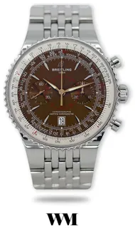 Breitling Montbrillant A23340 47mm Stainless steel Brown