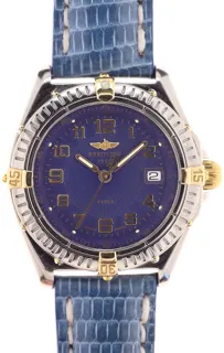 Breitling Windrider B67050 32.1mm Yellow gold and Stainless steel Blue