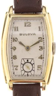 Bulova Tonneau Yellow gold Silver