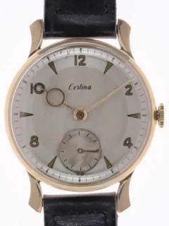 Certina Gents Wristwatch 296.584 Yellow gold 2-tone silvered