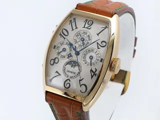 Franck Muller Lunar Perpetual Calendar 5850 QP 18k rose gold Silver