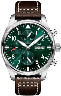 IWC Pilot IW377726 Stainless steel Green