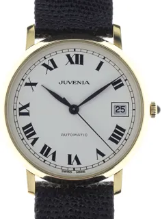 Juvenia Gents very classic and extremely elegant JUVENIA Wristwatch Automatic 9431 PL-X Yellow gold and Stainless steel White