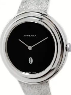 Juvenia Gents / Unisex Designers Wristwatch 8893 N Sterling Silver 925 o/oo Black