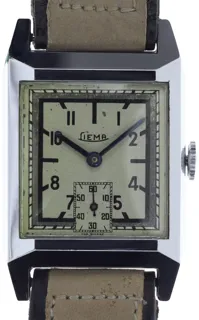 Liema Gents wristwatch Fab. Suisse 4214 chromium-plated Nickel 2-tone silvered