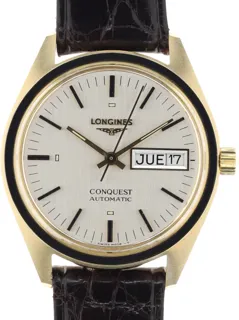 Longines Conquest 1577 1 636 Yellow gold and Stainless steel Silver