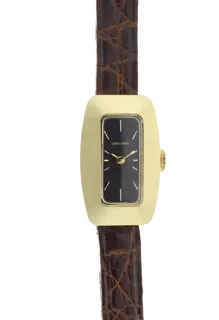 Longines Ladies Designer Wristwatch 7863/3 18k yellow gold Black