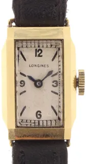 Longines Ladies Wristwatch 18k yellow gold Silver