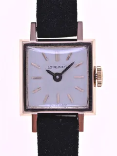 Longines very small Ladies Wristwatch 7456 18k rose gold Silver