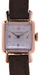 Longines Ladies Wristwatch 5942 3 54 18k rose gold Silver