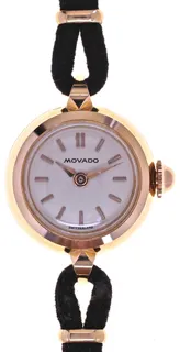 Movado Ladies Wristwatch D17021 R1461 18k rose gold Silver