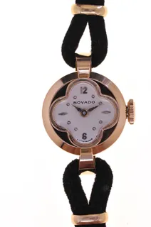 Movado Ladies Wristwatch 9639 R82 18k rose gold Silver