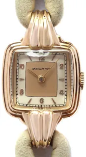 Movado Ladies Wristwatch R 3132 18k rose gold Silver