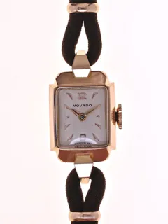 Movado Ladies Wristwatch C-69387 18k rose gold Silver