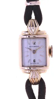 Movado Ladies Wristwatch C-69387 18k rose gold Silver