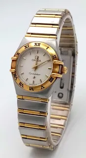 Omega Constellation Yellow gold and Stainless steel White