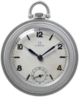 Omega Mans Pocket Watch Stainless steel Silver