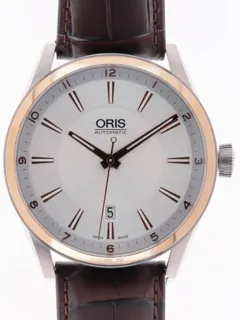 Oris Artix Date 01 733 7642 6331-07 5 21 Rose gold and Stainless steel Silver