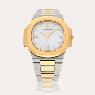 Patek Philippe Nautilus 3800/1 Stainless steel and 18k yellow gold White