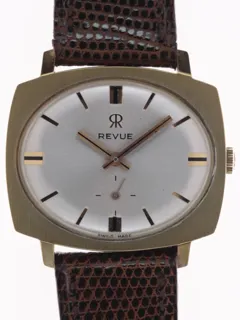 Revue Thommen Gents elegant Wristwatch K1211C Yellow gold and Stainless steel Silver